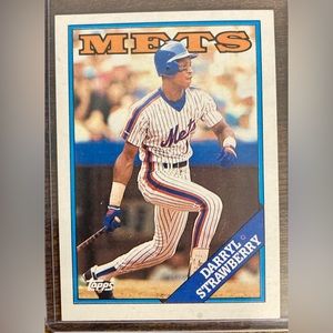 1988 Darryl Strawberry Topps Card # 710- Original/MINT/Authenticity guaranteed
